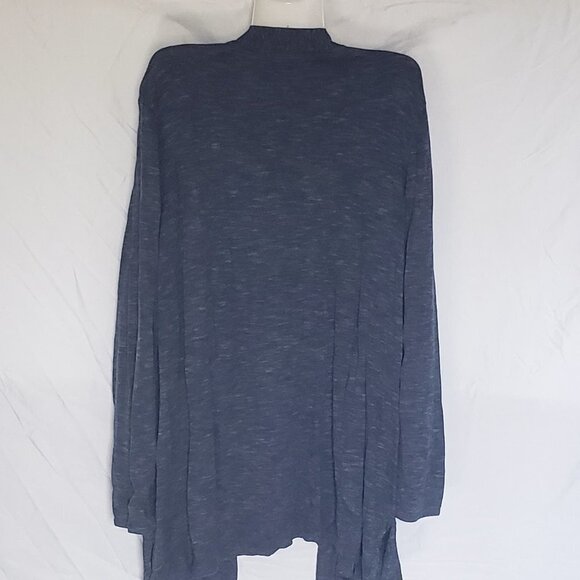 Ladies CROFT & BARROW Open Front Cardigan in Heather Blue - 3X - Picture 3 of 4